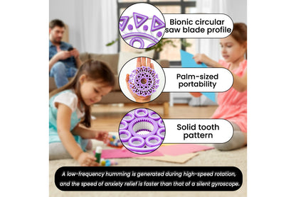 "Sharp Teeth" Stress Relief Spinning Top
