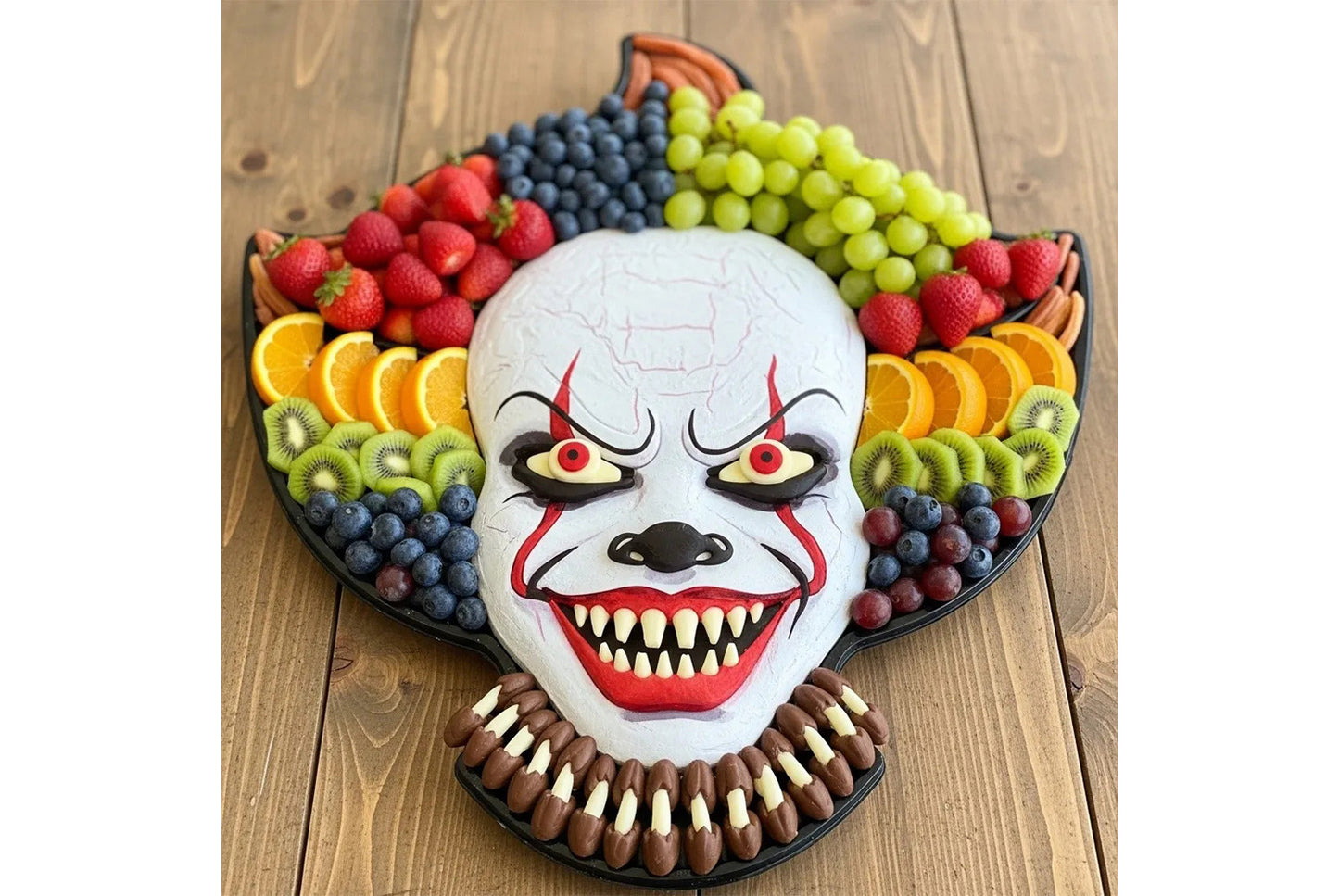 **Halloween Themed Wooden Charcuterie Platter**