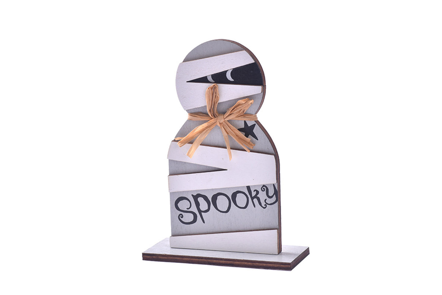 **Halloween Wooden Ornaments | Witch Ghost Themed Painted Decorations**