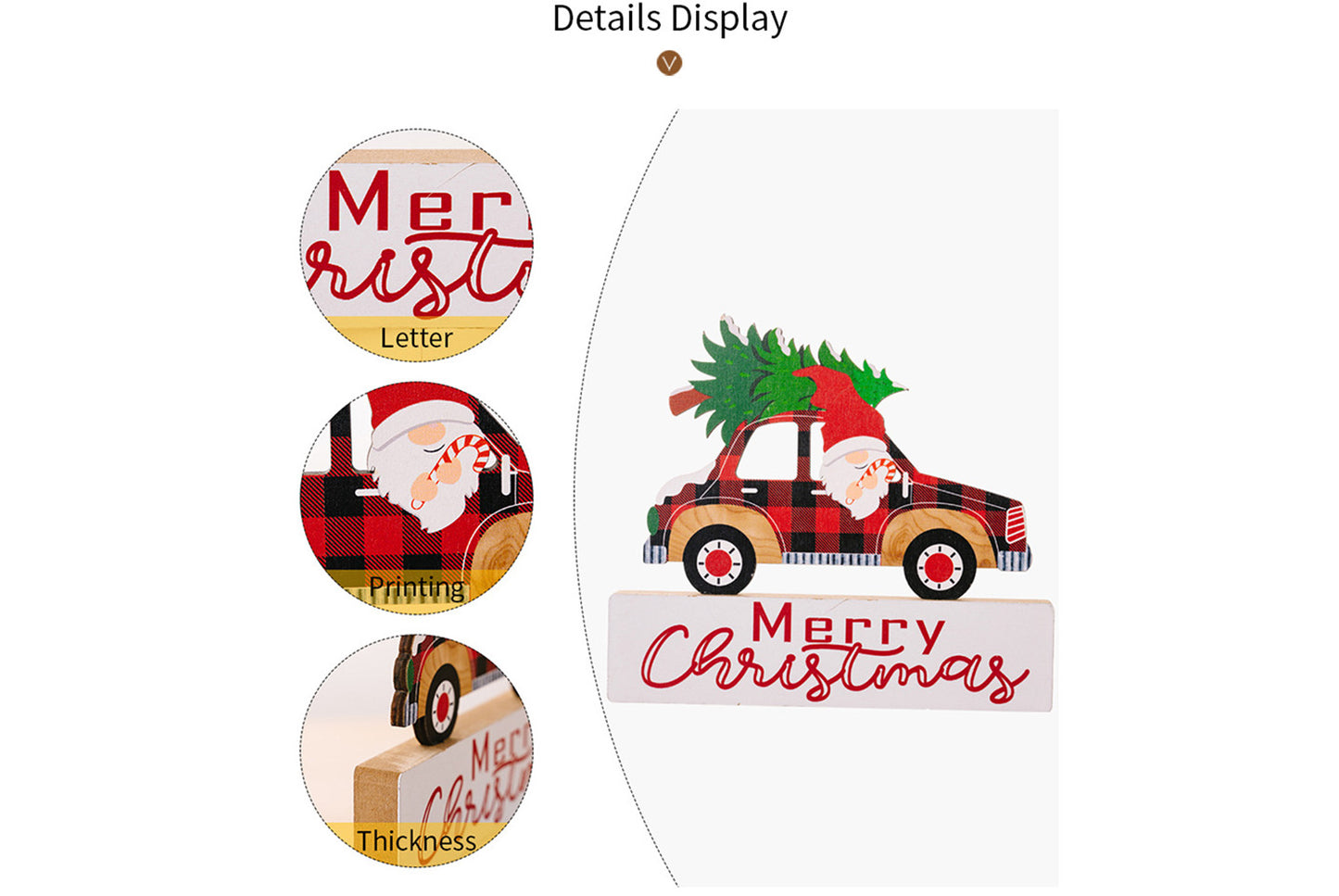 **3D Dwarf Wooden Christmas Ornament**