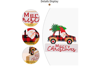 **3D Dwarf Wooden Christmas Ornament**