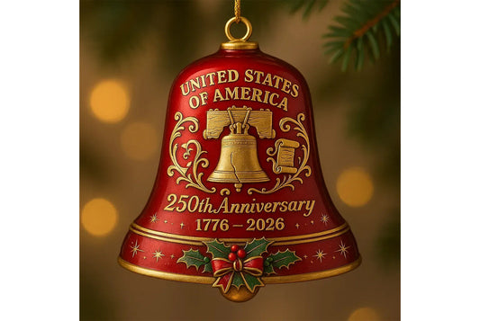 **U.S. 250th Anniversary Bell Ornament**