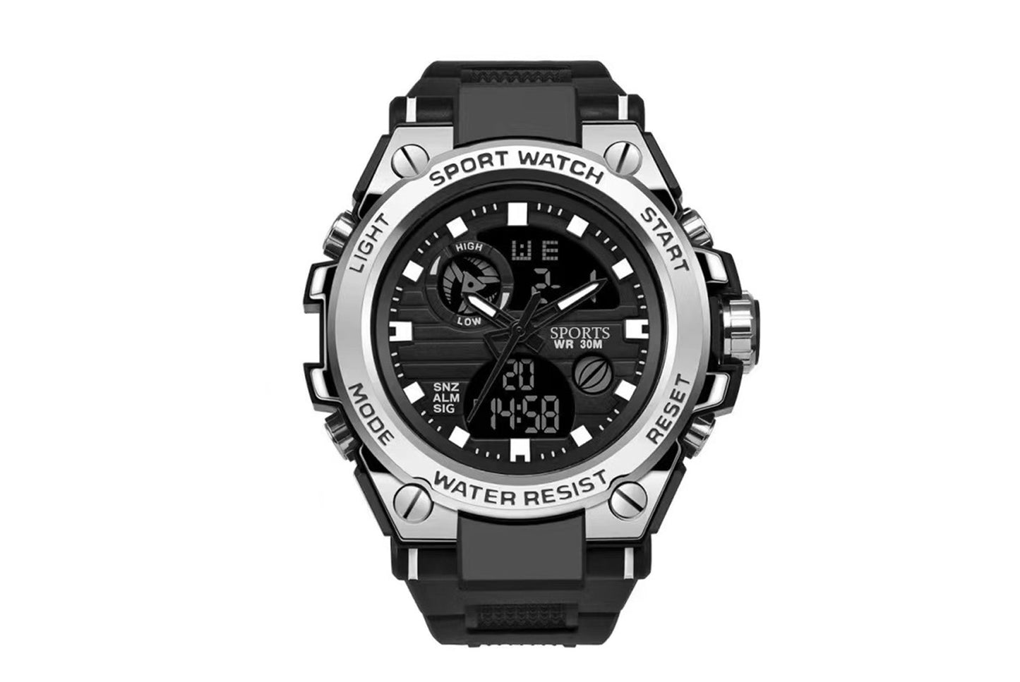 Waterproof sports electronic watch