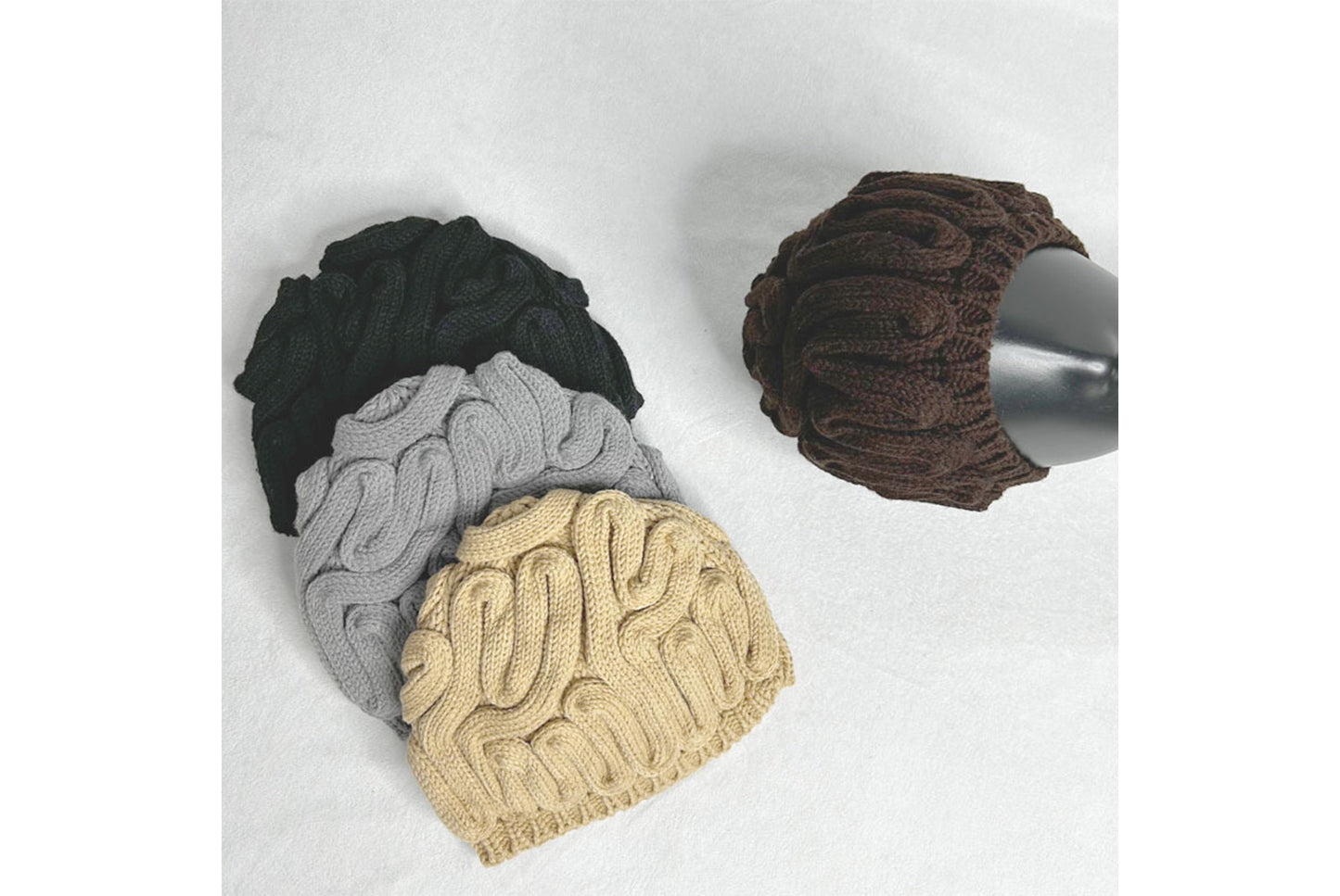 **Funny Dopamine Brain Flower Knitted Hat (Earflaped Knitted Hat)**