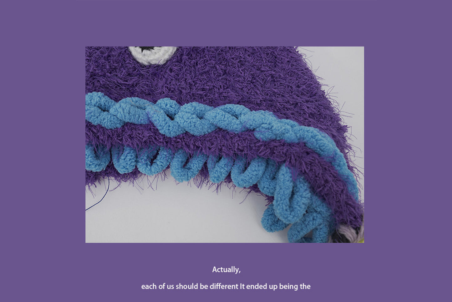 **Cartoon Plush Monster Knitted Hat with Earflaps