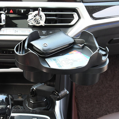 Car cup holder folding storage rack