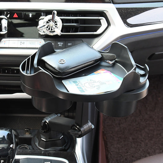 Car cup holder folding storage rack