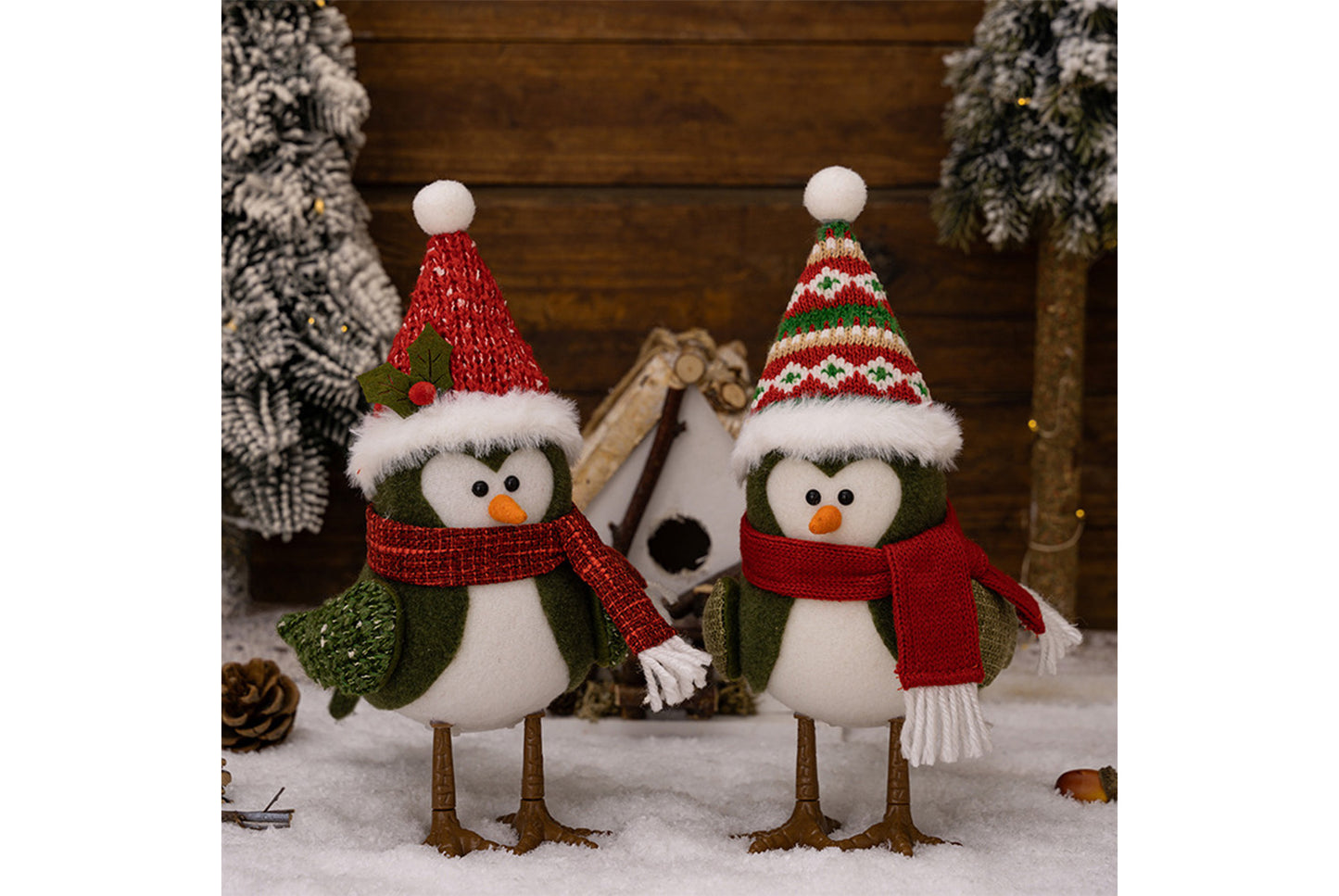 **Christmas Lighted Bird Figurine**