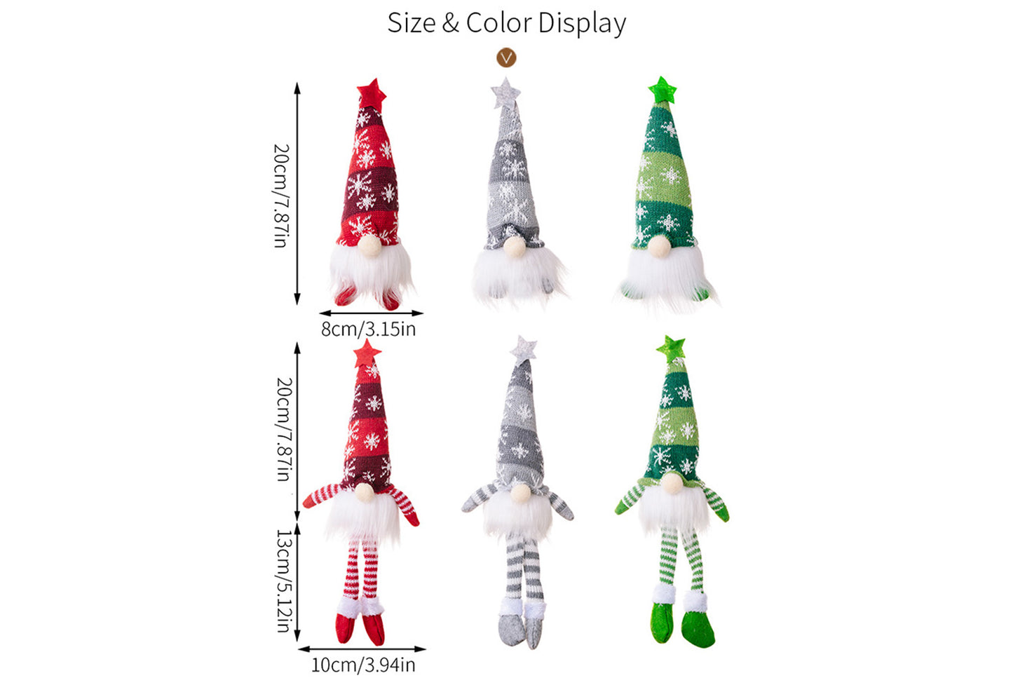**Christmas Faceless Goblin Doll Set (with Lights)**