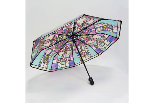**Church Glass Tri-Fold Automatic Transparent Umbrella**