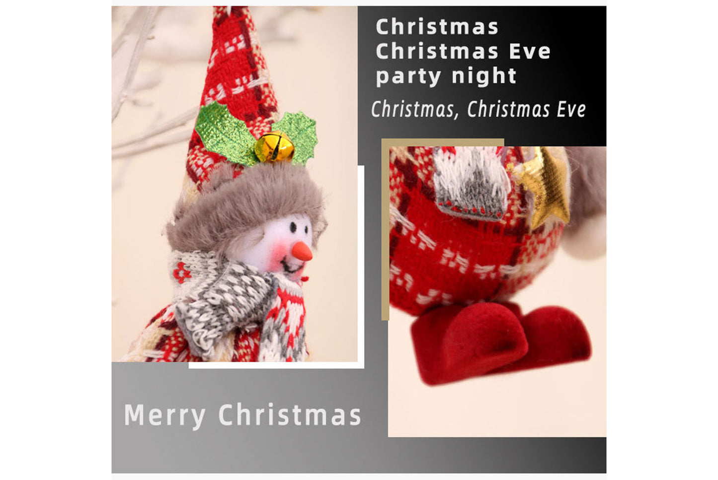 **Christmas Foam Fabric Ornament Decoration**