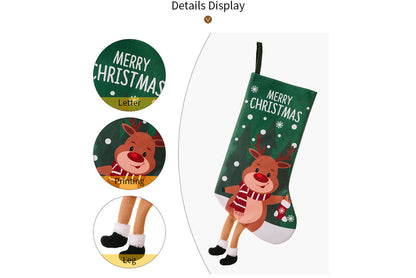 **Christmas Hanging Stockings (4 Colorful Printed Gift Stockings)**