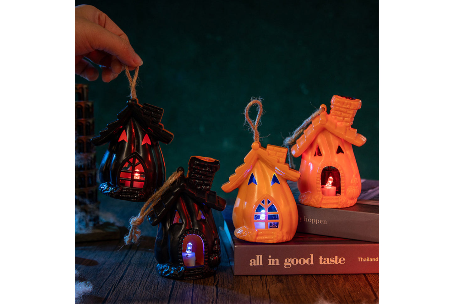 **Halloween LED Pumpkin House Light | Portable Decorative Ornament**