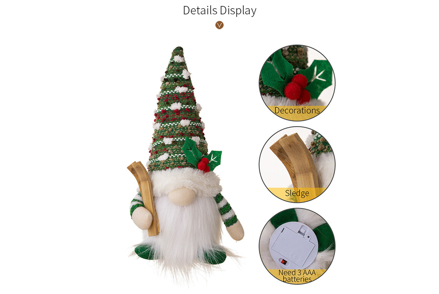 **Country-Style Glowing Rudolph Plush Toy**