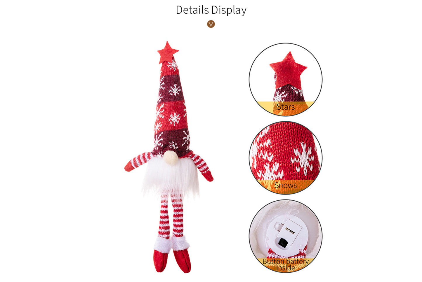 **Christmas Faceless Goblin Doll Set (with Lights)**