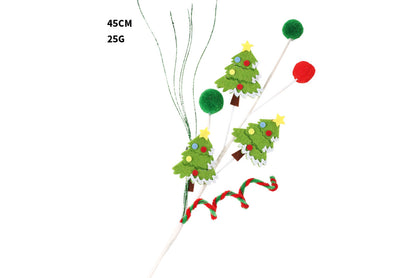 **Christmas Tree Card Bouquet Decoration Set (45cm)**