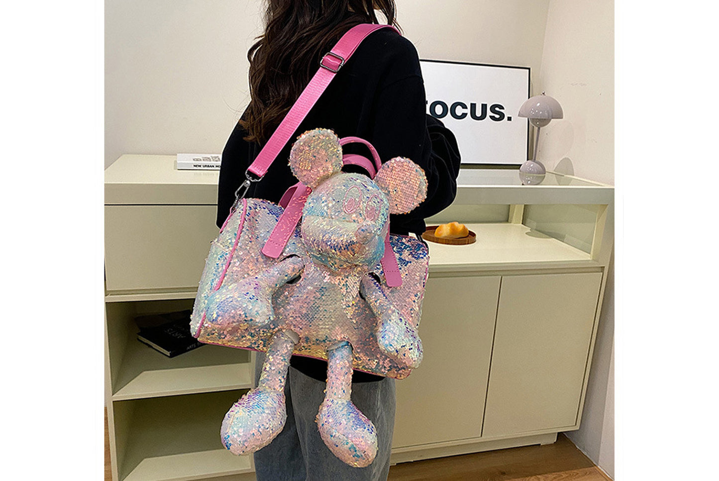 **Mickey Mouse Shoulder Bag with Doll**