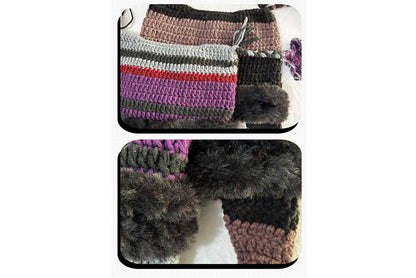 **Hand-Crossed Five-Pointed Star Cat Ear Knitted Hat (Sweet and Warm Wool Hat)**