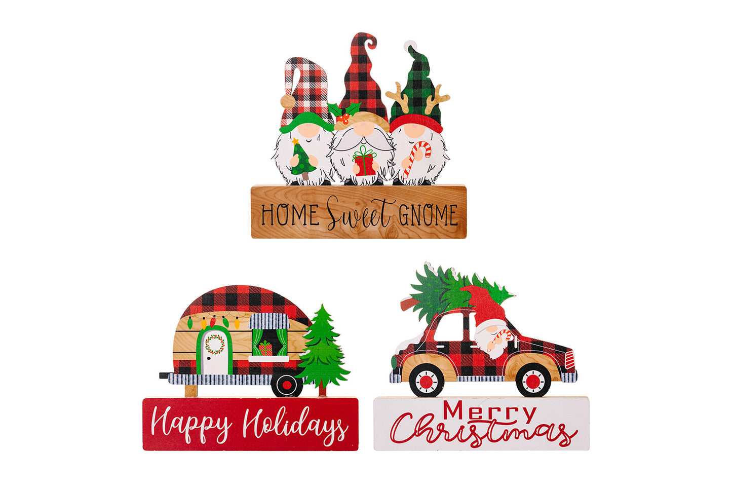 **3D Dwarf Wooden Christmas Ornament**