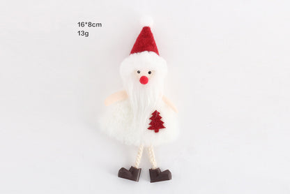 **Christmas Plush Doll Pendant Set**