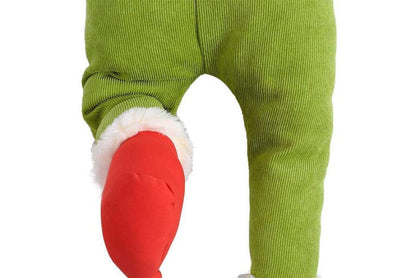**Christmas Grinch Green Prosthetic Leg Ornament**