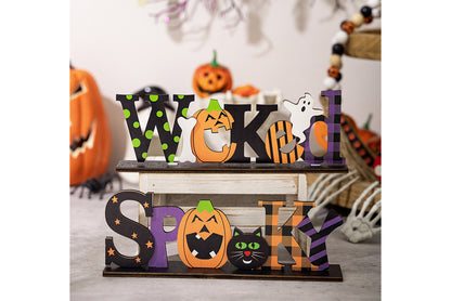 Halloween Wooden Letter Ornaments