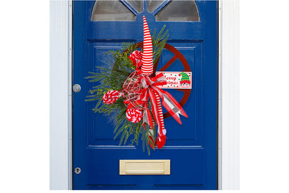 **Creative Christmas Elf Foot Wreath Ornament**