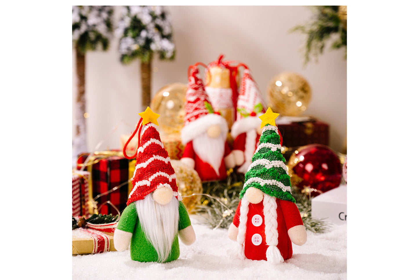 **Christmas Tree Pendant with Lights, Stars, Stripes, and Forest Elder**