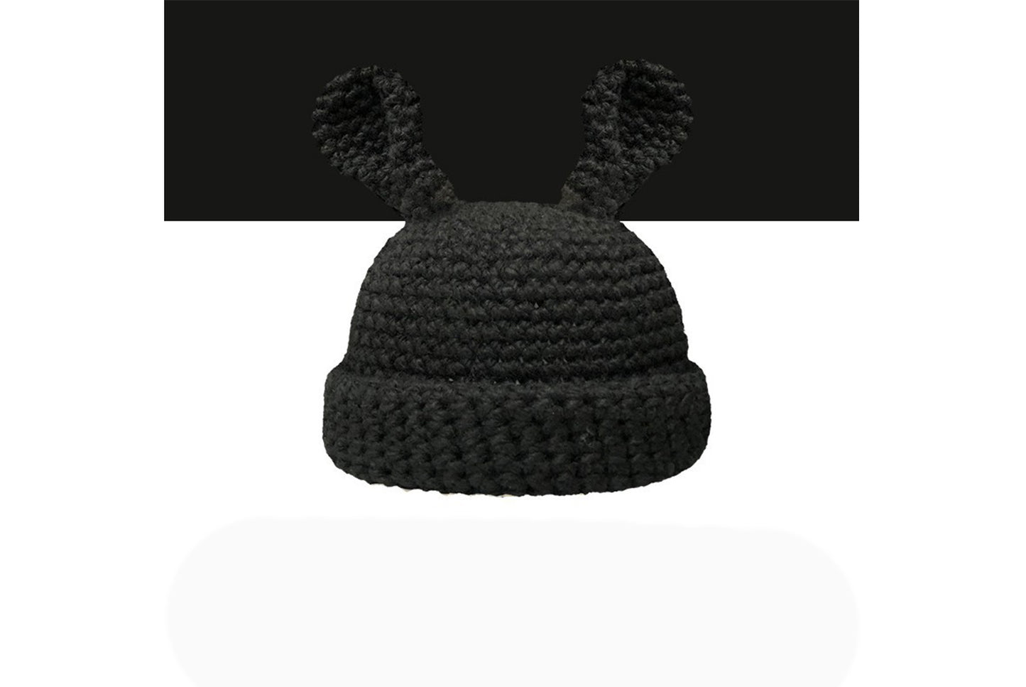 **Handmade Bunny Ear Knitted Hat (Autumn/Winter Warm Knitted Hat)**