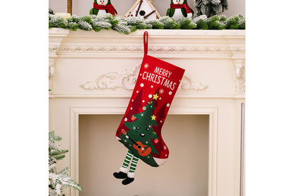**Christmas Hanging Stockings (4 Colorful Printed Gift Stockings)**