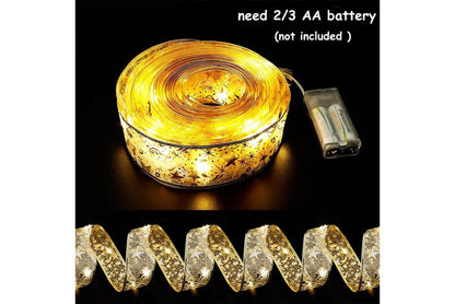 **Christmas Ribbon LED String Lights**