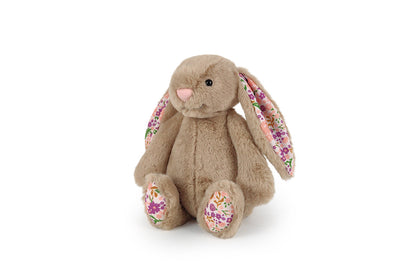 Floral Fabric Lop-Eared Rabbit Plush Toy