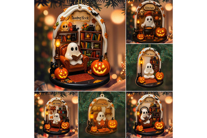 **Halloween Spooky Ornament Halloween Spooky Acrylic Hanging Ornament**