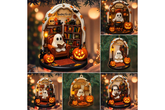 **Halloween Spooky Ornament Halloween Spooky Acrylic Hanging Ornament**