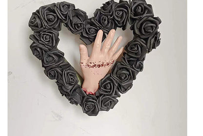 Halloween Bloody Hand Ivy Wreath