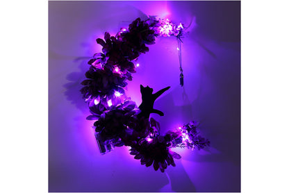 Halloween Moon Cat Garland
