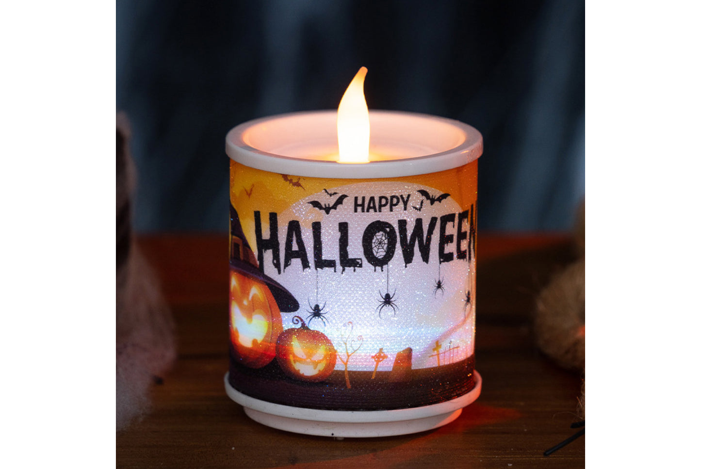 Halloween Electronic Candle Light | Horror-Themed Decorative Ornaments