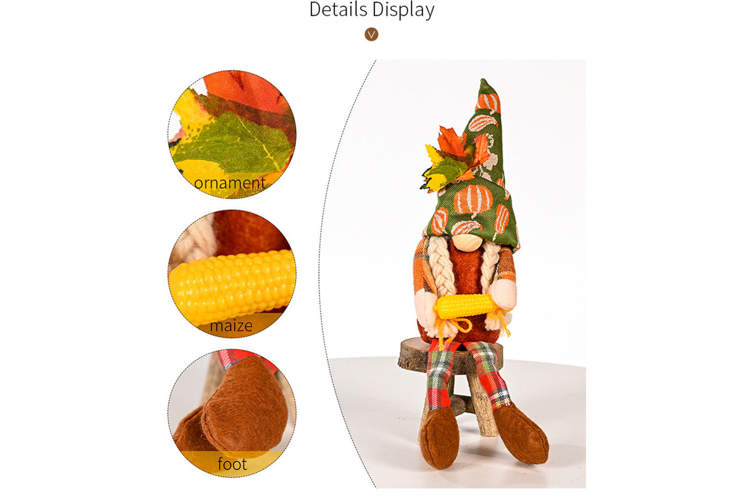 Autumn Harvest Hanging Leg Figure