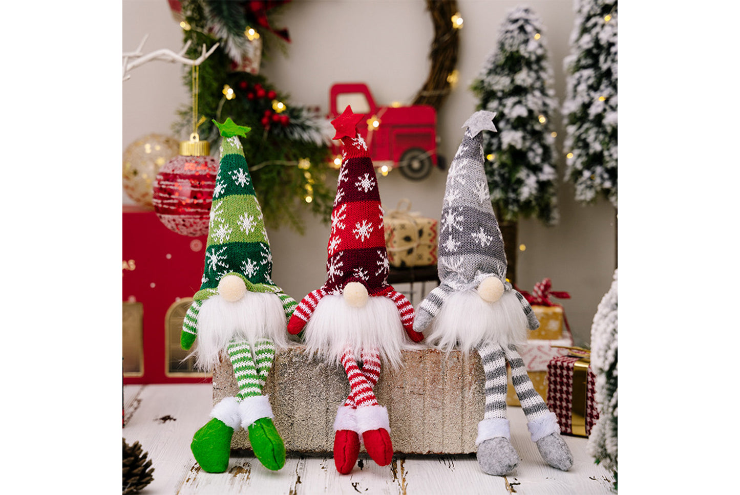 **Christmas Faceless Goblin Doll Set (with Lights)**