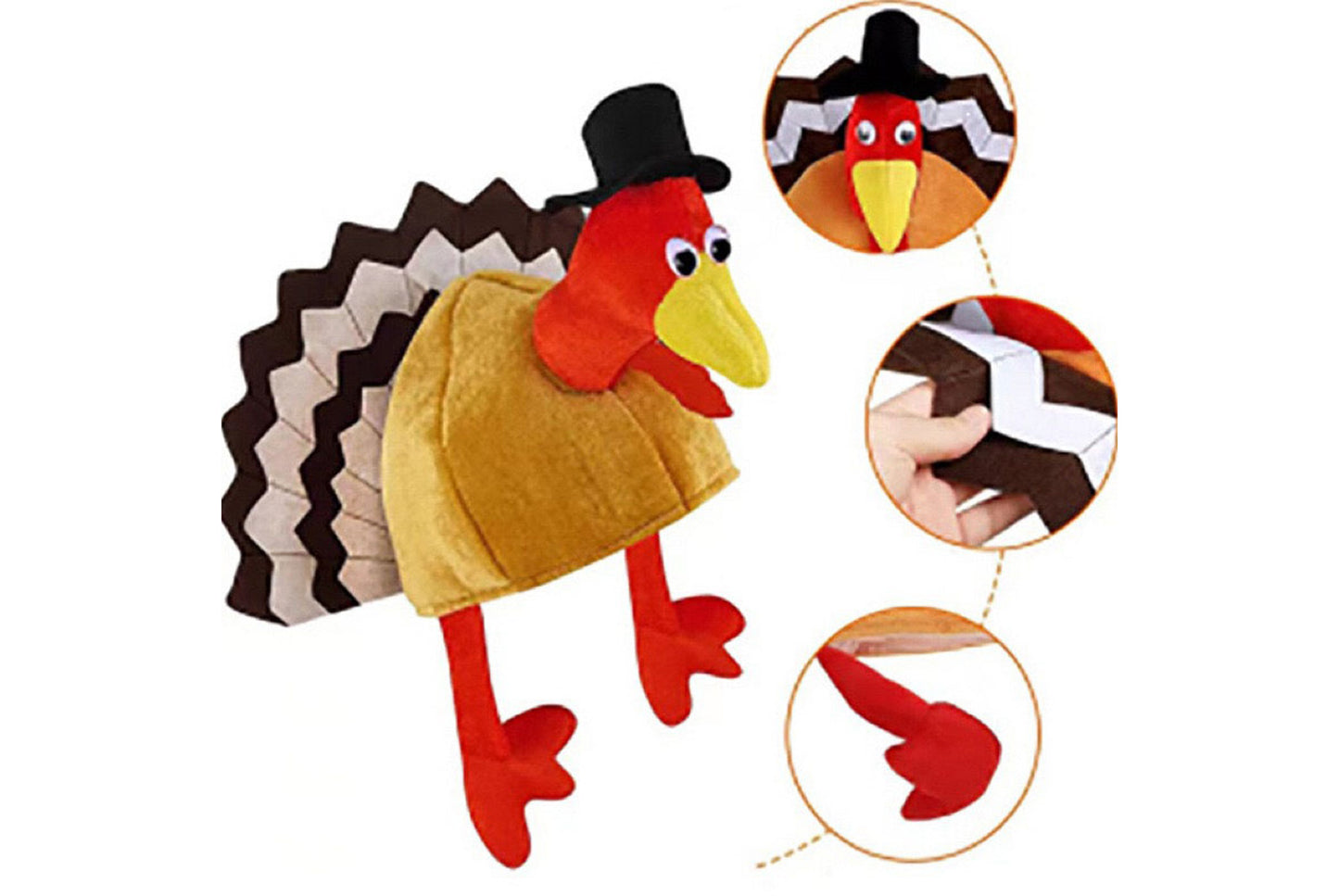 **Funny Turkey-Shaped Hat**