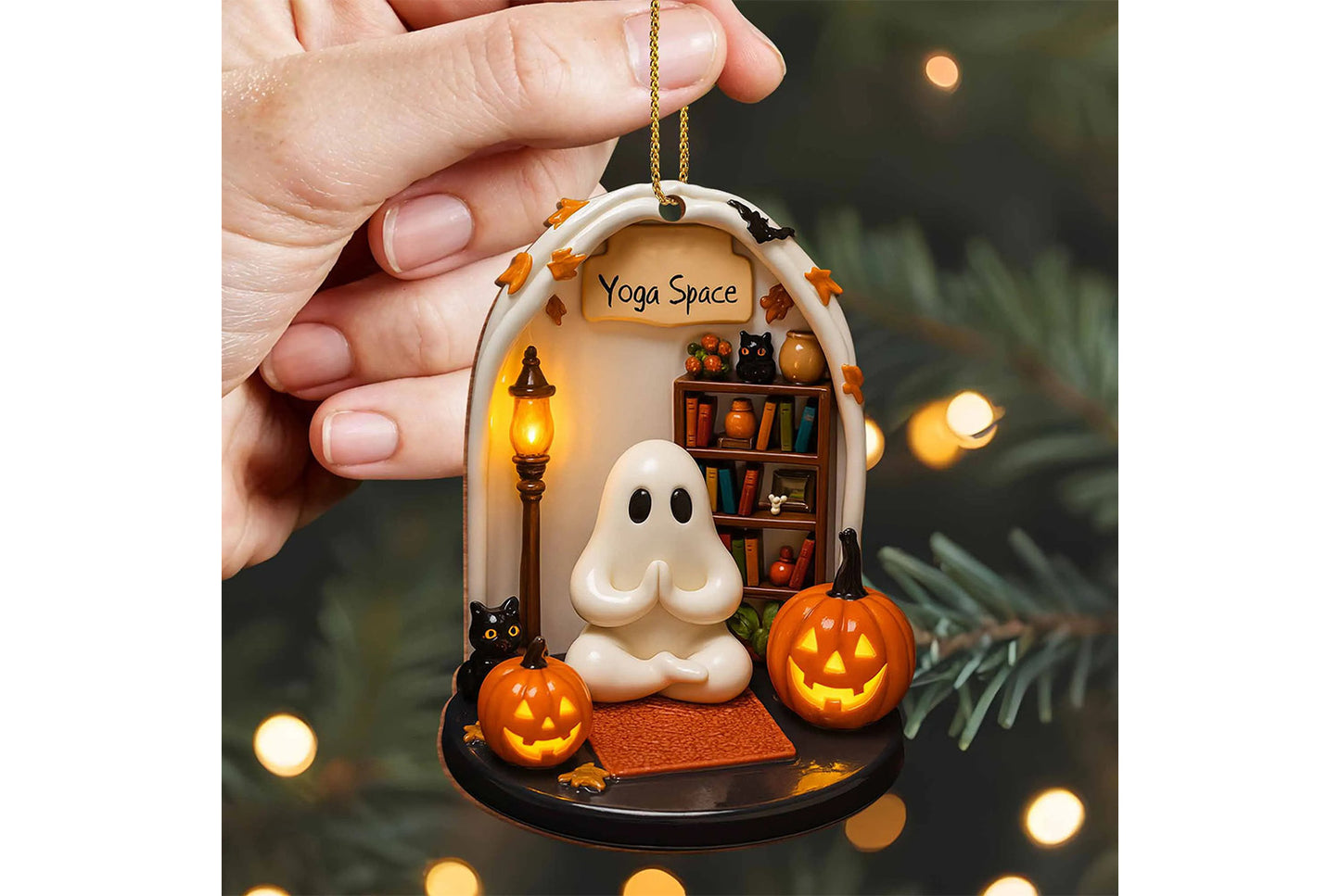 **Halloween Spooky Ornament Halloween Spooky Acrylic Hanging Ornament**