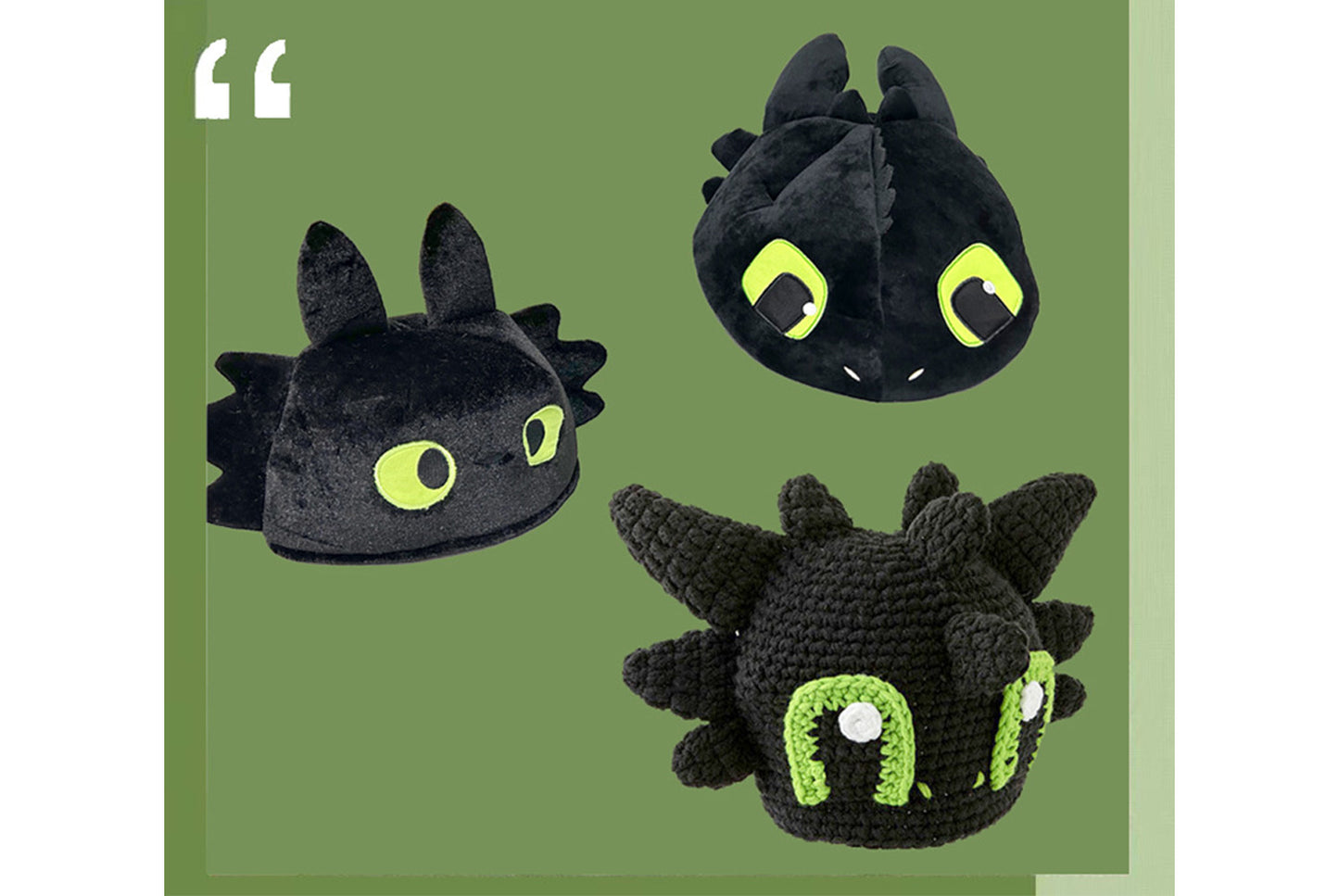 **Cartoon Toothless Beanie (Popular Knitted Hat)**
