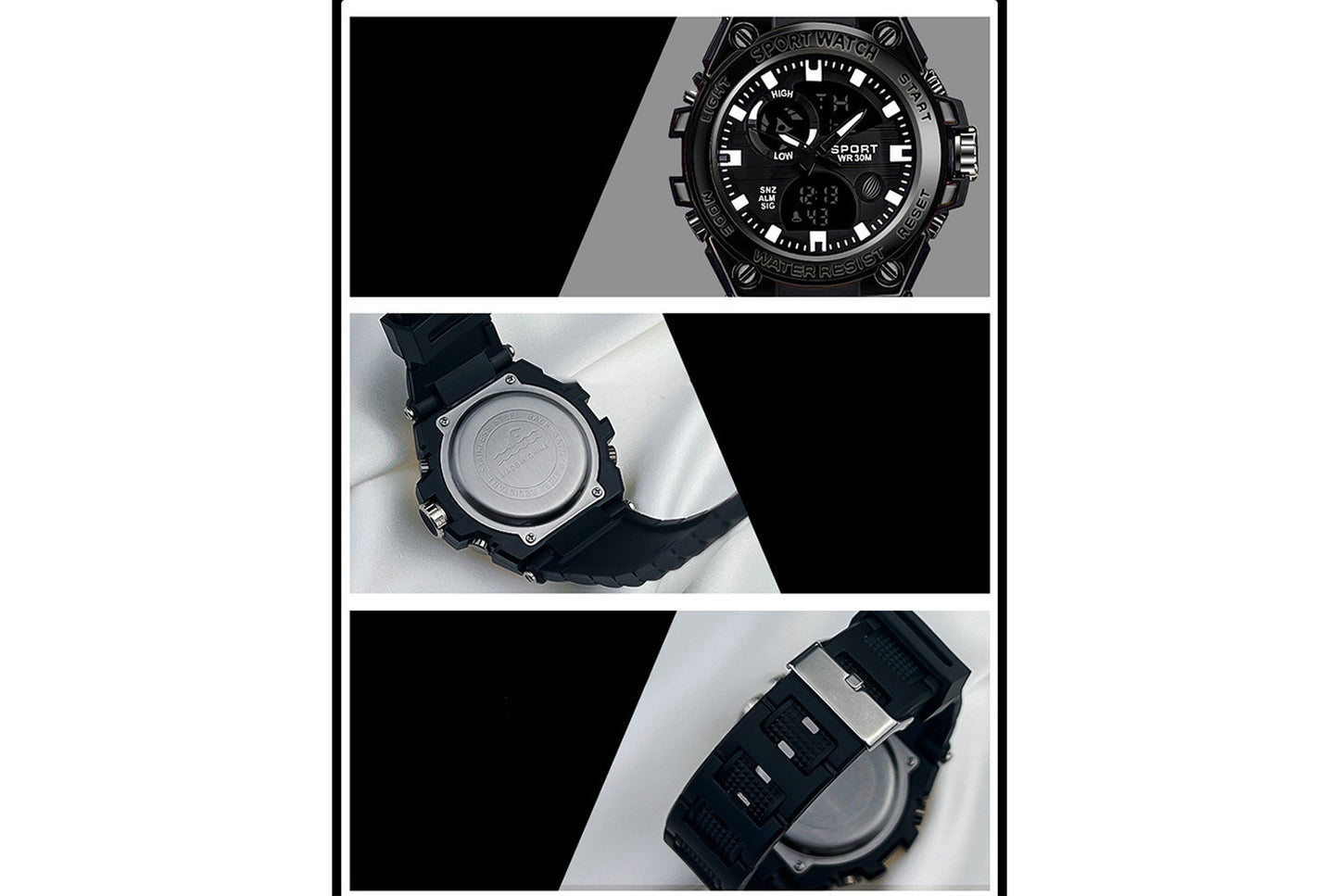 Waterproof sports electronic watch
