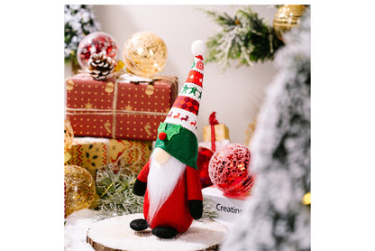 **Christmas No-Face Rudolph Doll Figurine**