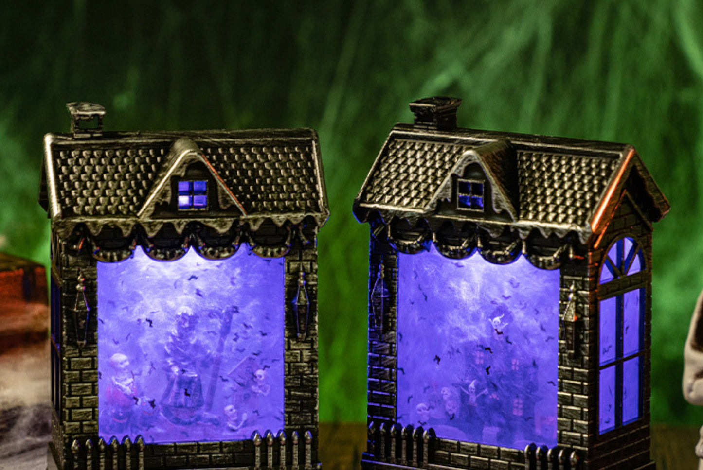 **Halloween LED Light-Up Wind Lantern | Ghost Festival Scene Decoration Props**