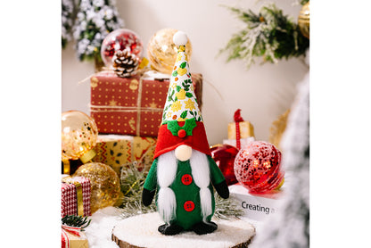 **Christmas No-Face Rudolph Doll Figurine**