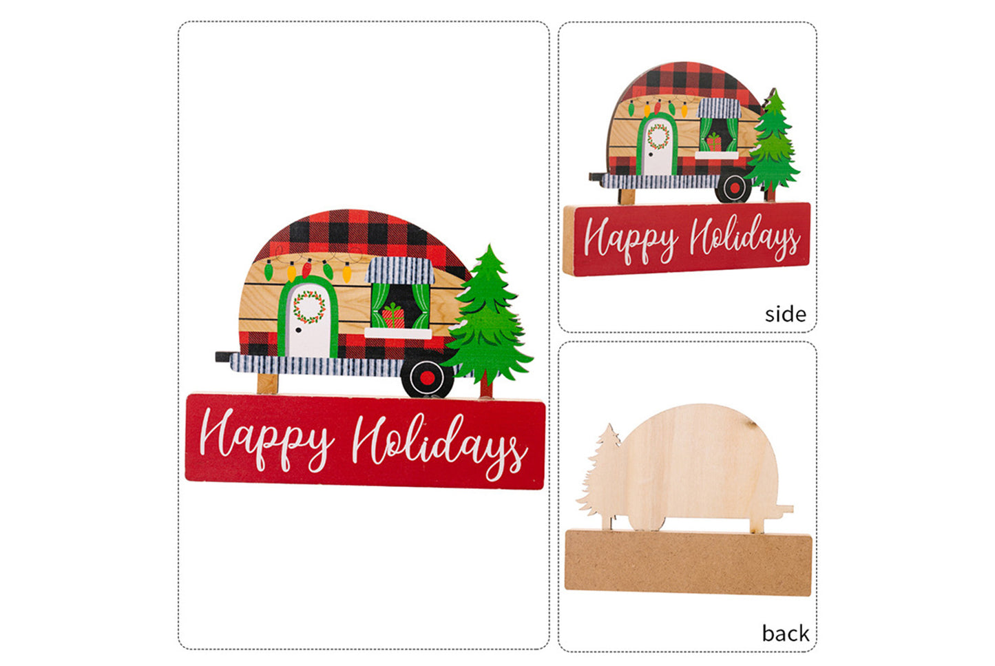 **3D Dwarf Wooden Christmas Ornament**