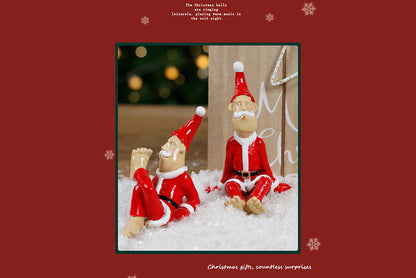 **Funny Santa Claus Resin Ornament (4 Styles Available)**