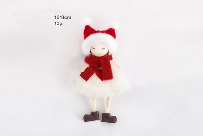 **Christmas Plush Doll Pendant Set**