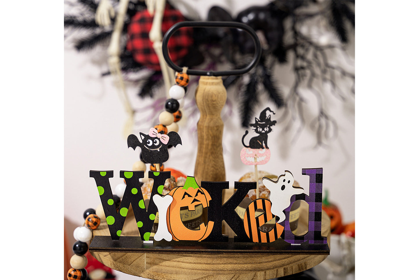 Halloween Wooden Letter Ornaments